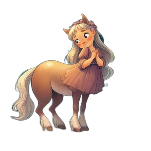 dress, animal, creature, staff transparent PNG cut-out