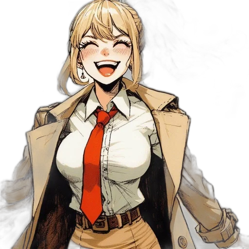jacket, staff, concept art, anime transparent PNG cut-out