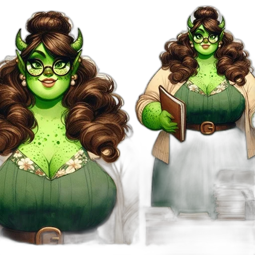 concept art, fantasy art, comic book art, 3d render transparent PNG cut-out