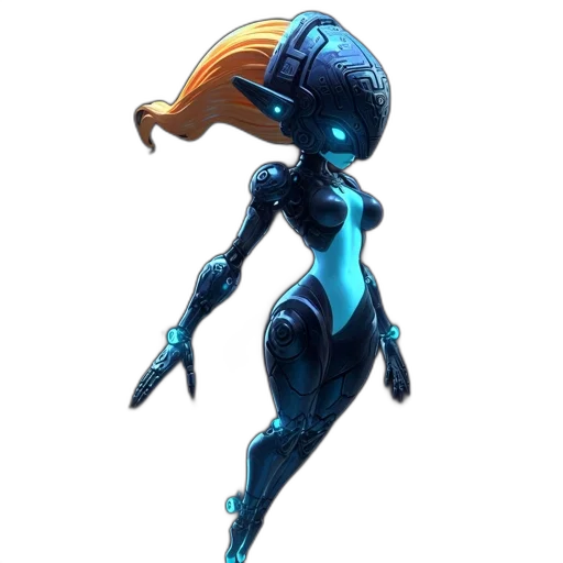 robot, staff, dress, weapon transparent PNG cut-out