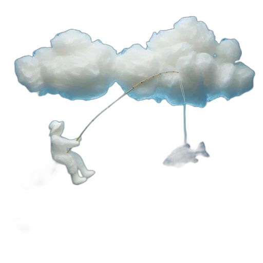 staff, umbrella, concept art, 3d render transparent PNG cut-out