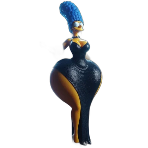 dress, hair, crown, robot transparent PNG cut-out