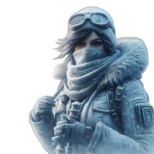 jacket, face, mask, hat transparent PNG cut-out