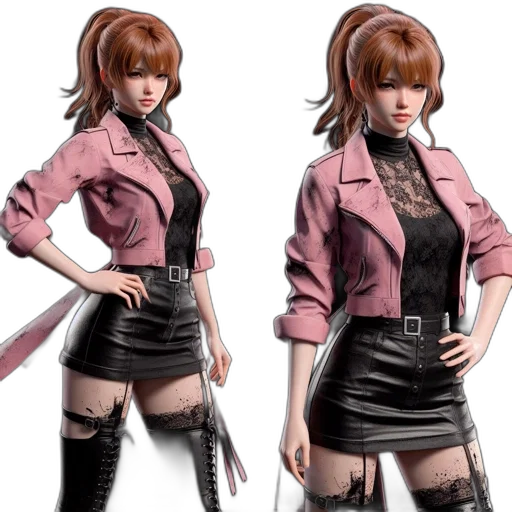 jacket, concept art, 3d render, cyberpunk transparent PNG cut-out