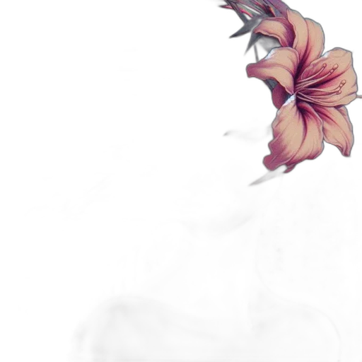flower, crown, dragon, hair transparent PNG cut-out