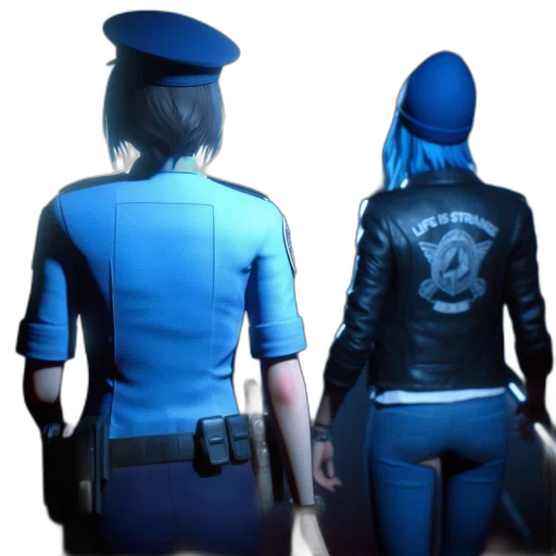 jacket, staff, concept art, 3d render transparent PNG cut-out