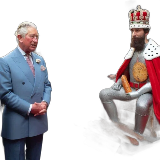 crown, concept art, three, men transparent PNG cut-out