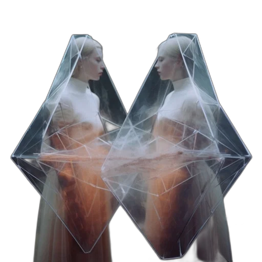 dress, concept art, 3d render, outer space transparent PNG cut-out