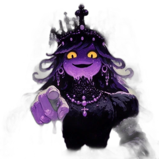 crown, staff, creature, jewelry transparent PNG cut-out