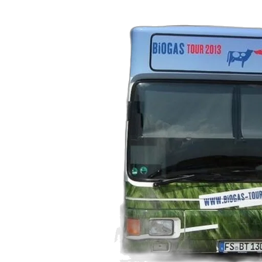 bus, words, biogas, tour transparent PNG cut-out