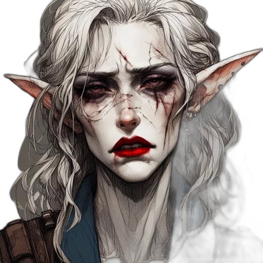 face, staff, dragon, fantasy art transparent PNG cut-out