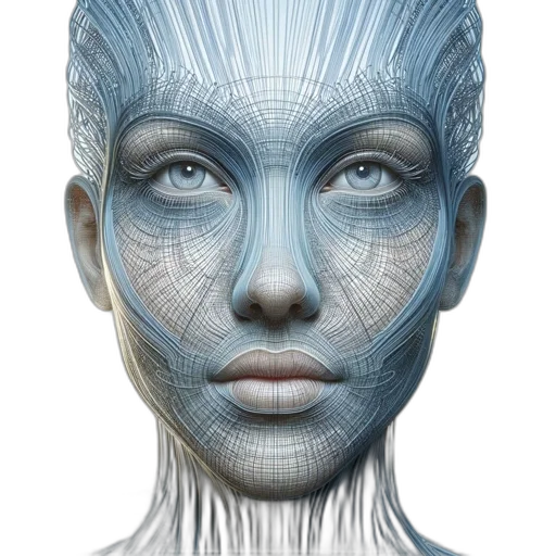 face, robot, mask, creature transparent PNG cut-out