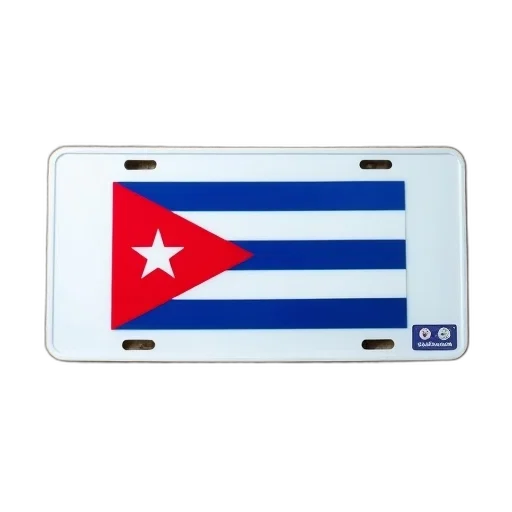 white, license, plate, blue transparent PNG cut-out