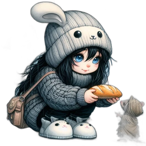 food, animal, creature, hat transparent PNG cut-out