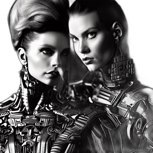 robot, cyberpunk, photorealistic, concept art transparent PNG cut-out