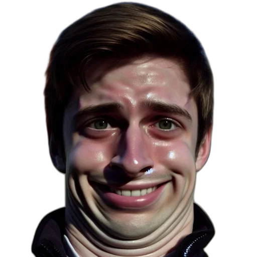 face, mask, creature, jacket transparent PNG cut-out