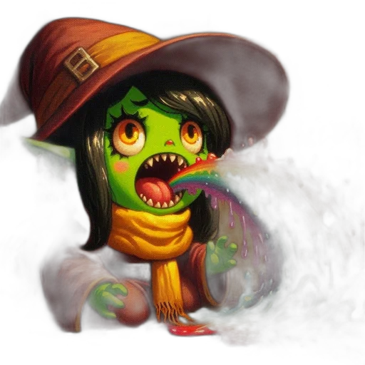 creature, dragon, staff, fantasy art transparent PNG cut-out
