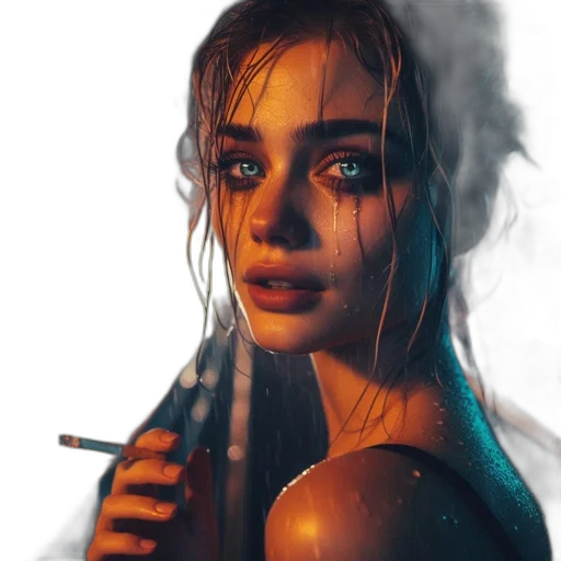 face, umbrella, dress, robot transparent PNG cut-out