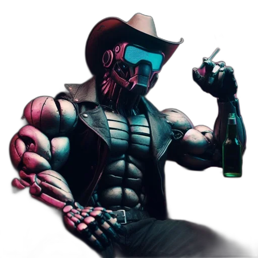 robot, mask, bottle, concept art transparent PNG cut-out