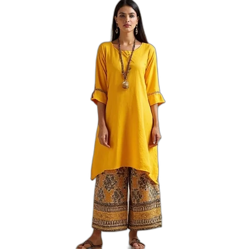 dress, golden, yellow, rayon transparent PNG cut-out