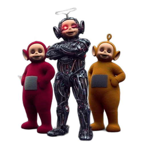 robot, 3d render, concept art, outer space transparent PNG cut-out