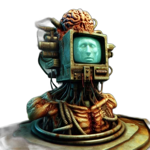 robot, face, mask, creature transparent PNG cut-out