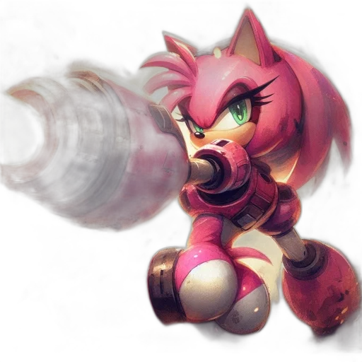 weapon, concept art, pixel art, 3d render transparent PNG cut-out