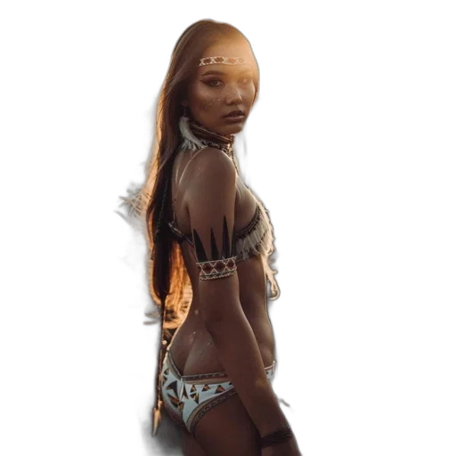 dress, jewelry, robot, staff transparent PNG cut-out