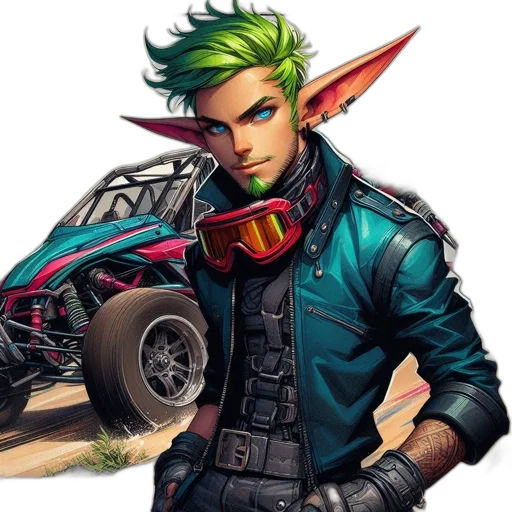 jacket, car, weapon, concept art transparent PNG cut-out