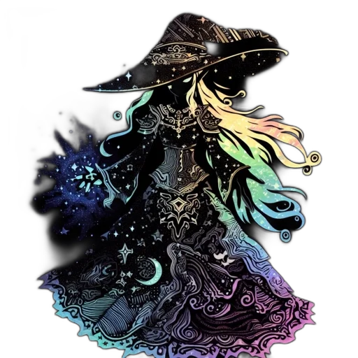 hat, dress, staff, mask transparent PNG cut-out