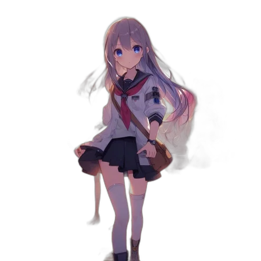 jacket, staff, dress, creature transparent PNG cut-out