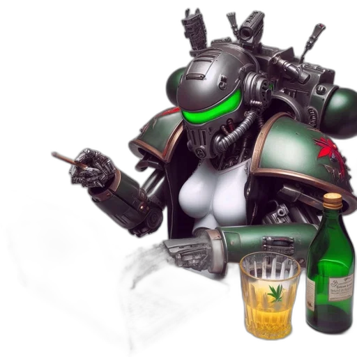 robot, bottle, weapon, concept art transparent PNG cut-out