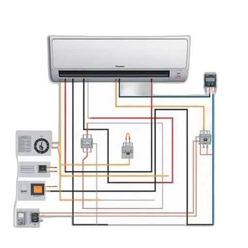 typical, electrical, wiring, diagram transparent PNG cut-out