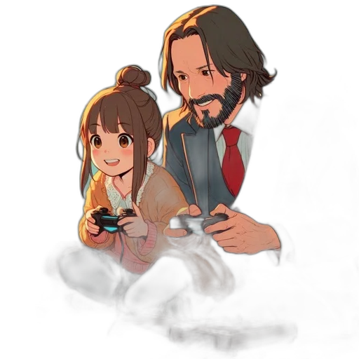 pixel art, concept art, anime, fantasy art transparent PNG cut-out