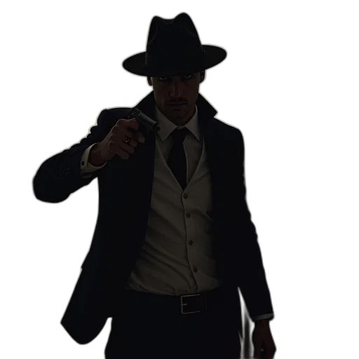 hat, staff, jacket, weapon transparent PNG cut-out