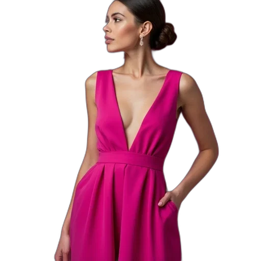 dress, neon, colorful, woman transparent PNG cut-out
