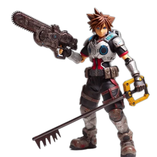 weapon, concept art, 3d render, pixel art transparent PNG cut-out