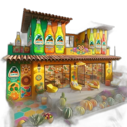 food, bottle, 3d render, concept art transparent PNG cut-out