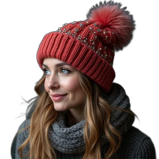 hat, crown, red, five transparent PNG cut-out
