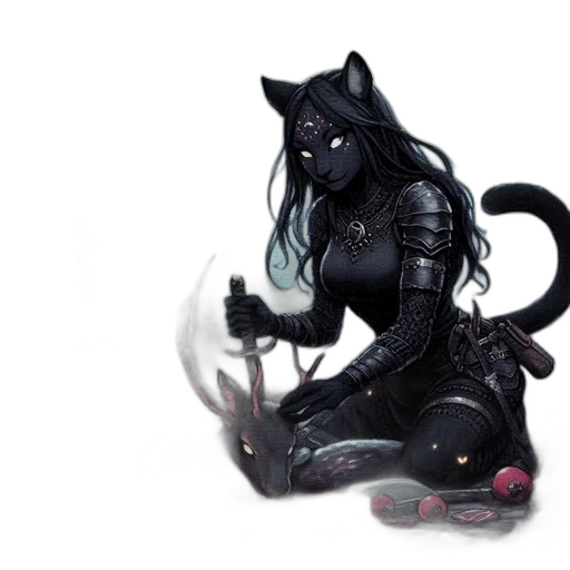 concept art, fantasy art, cyberpunk, pixel art transparent PNG cut-out