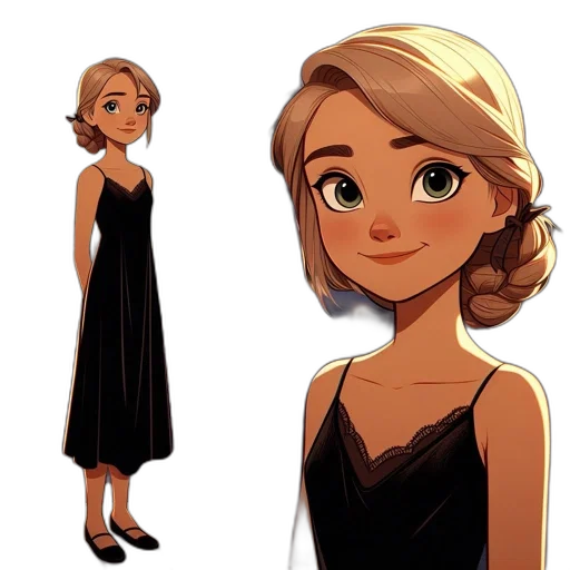 dress, cartoon, concept art, pixel art transparent PNG cut-out