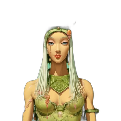 jewelry, dress, staff, fantasy art transparent PNG cut-out