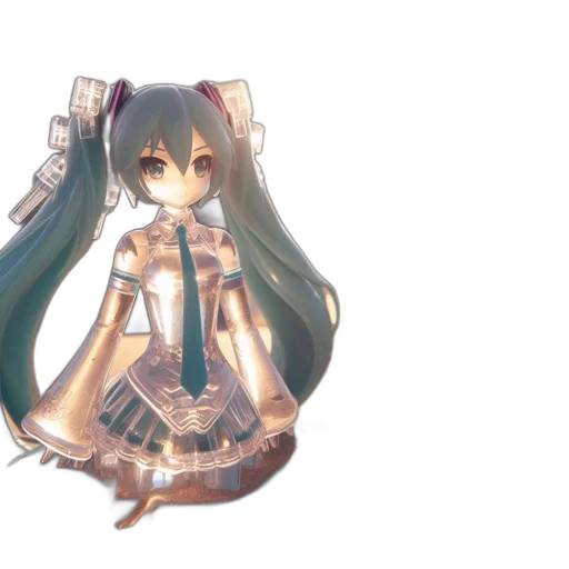 dress, robot, staff, weapon transparent PNG cut-out