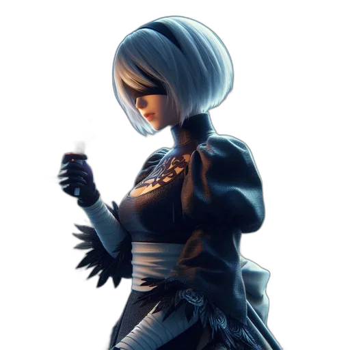 staff, weapon, robot, jacket transparent PNG cut-out