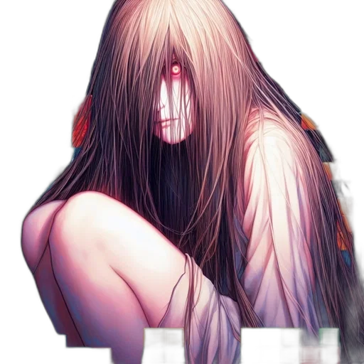 mask, face, hair, creature transparent PNG cut-out