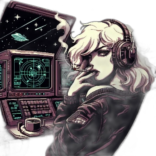 jacket, cyberpunk, vaporwave, pixel art transparent PNG cut-out