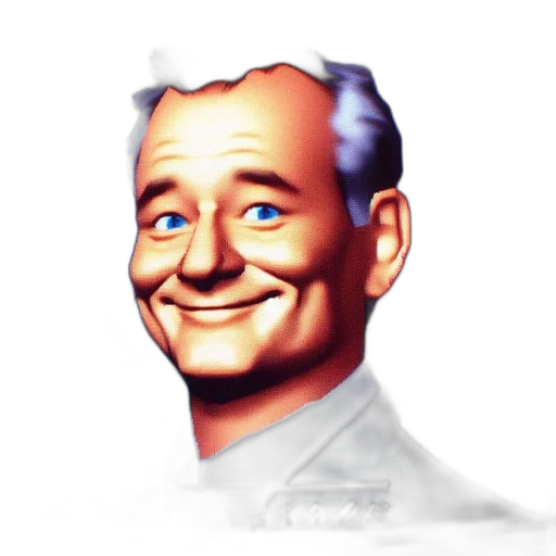 face, staff, robot, photorealistic transparent PNG cut-out