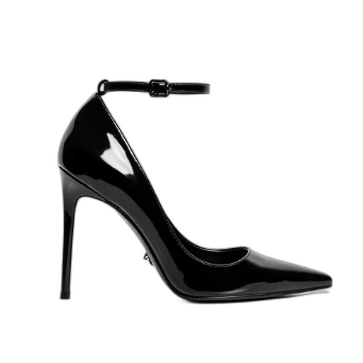 shoes, black, high-heeled, shoe transparent PNG cut-out