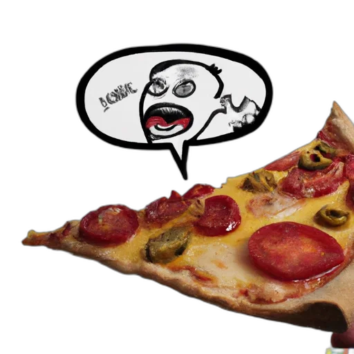 food, face, 3d render, photorealistic transparent PNG cut-out