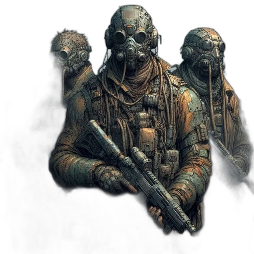 mask, face, weapon, concept art transparent PNG cut-out
